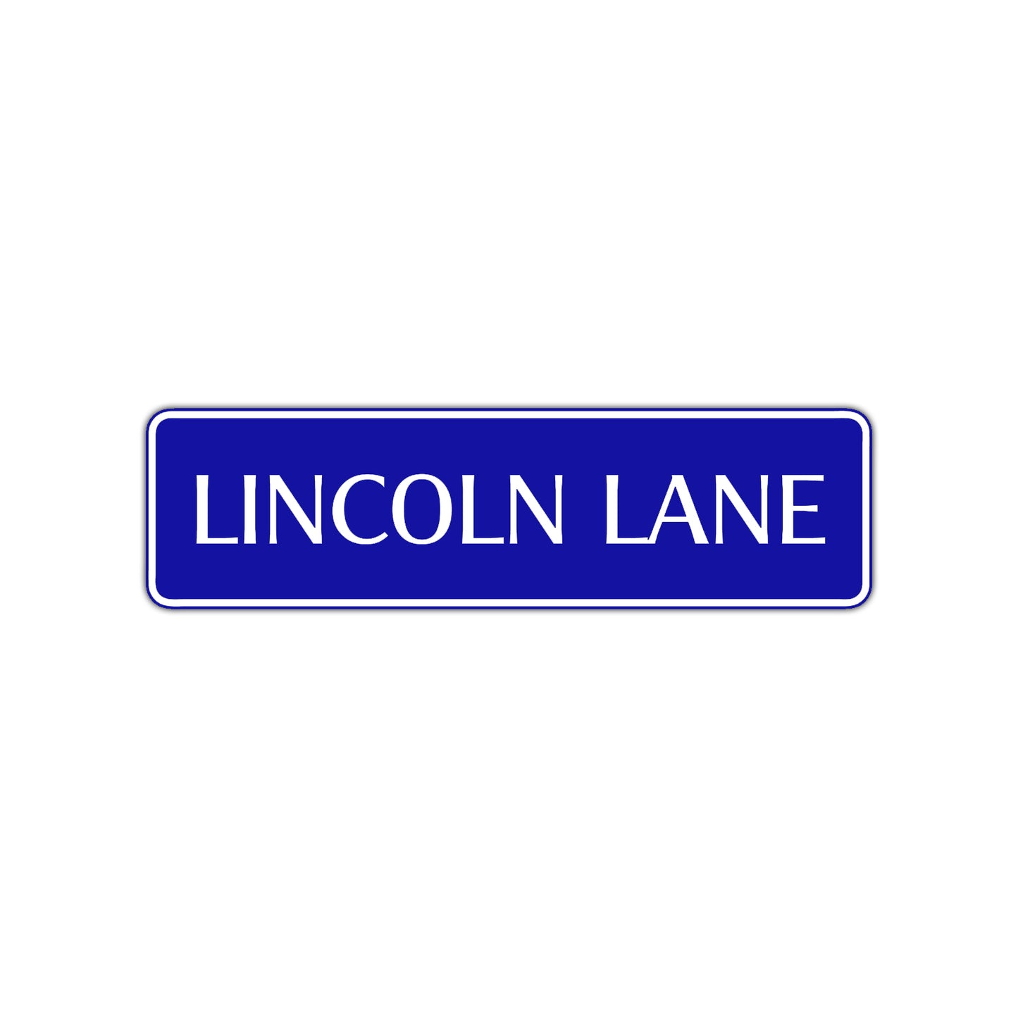 Lincoln Lane Road Aluminum Metal Novelty Street Plate Sign Wall Gift Decor