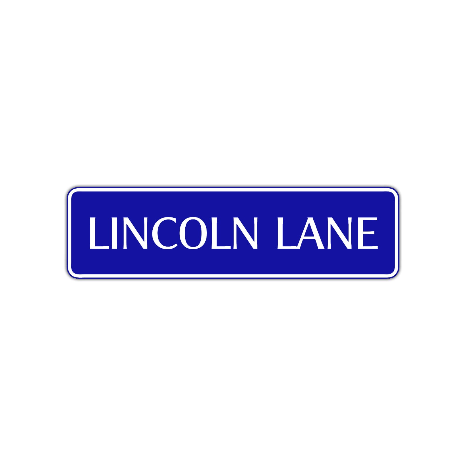 Lincoln Lane Road Aluminum Metal Novelty Street Plate Sign Wall Gift Decor