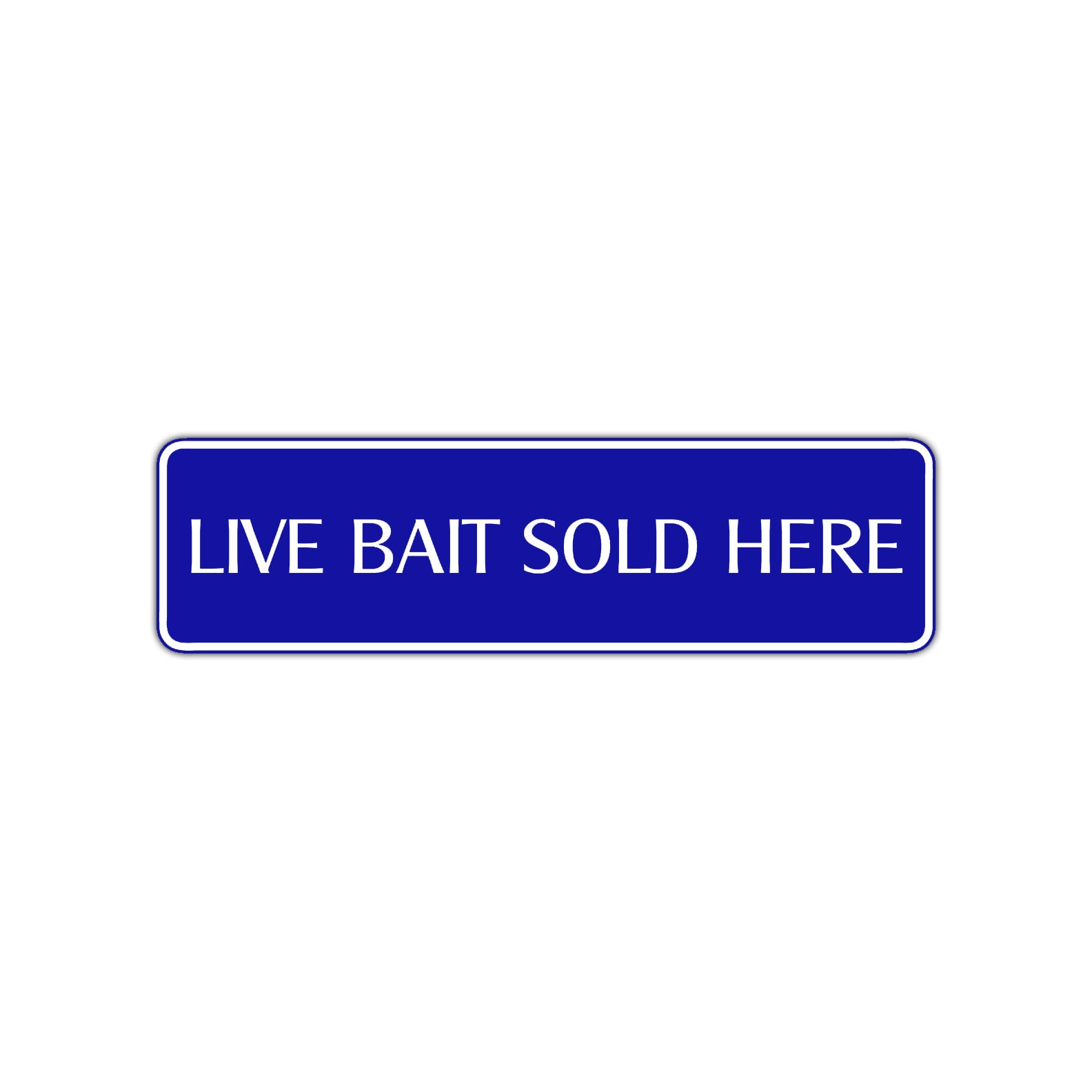 Live Bait Sold Here Road Aluminum Metal Novelty Street Plate Sign Wall Gift Decor