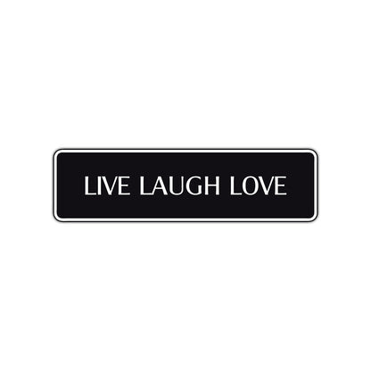 Live Laugh Love Collectible Road Aluminum Metal Novelty Street Plate Sign Wall Gift Decor
