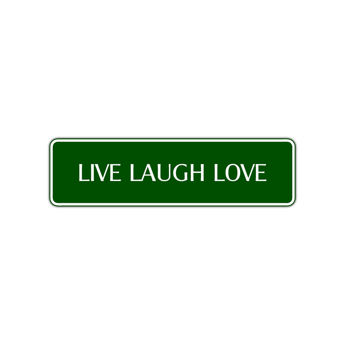 Live Laugh Love Collectible Road Aluminum Metal Novelty Street Plate Sign Wall Gift Decor