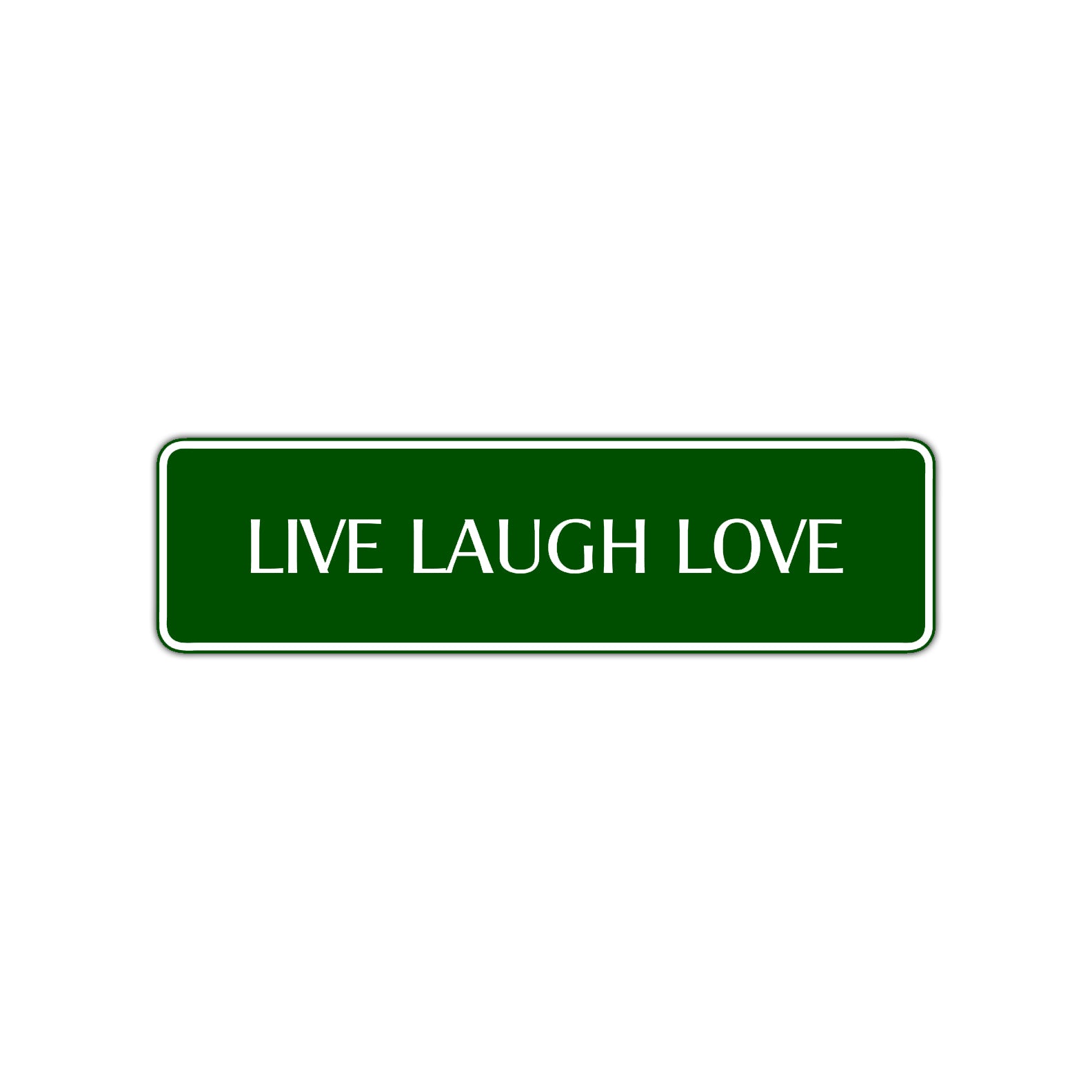 Live Laugh Love Collectible Road Aluminum Metal Novelty Street Plate Sign Wall Gift Decor