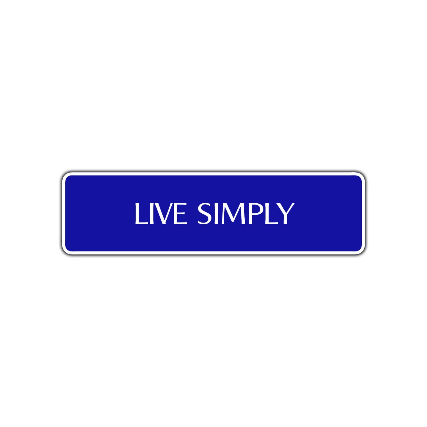 Live Simply Collectible Road Aluminum Metal Novelty Street Plate Sign Wall Gift Decor