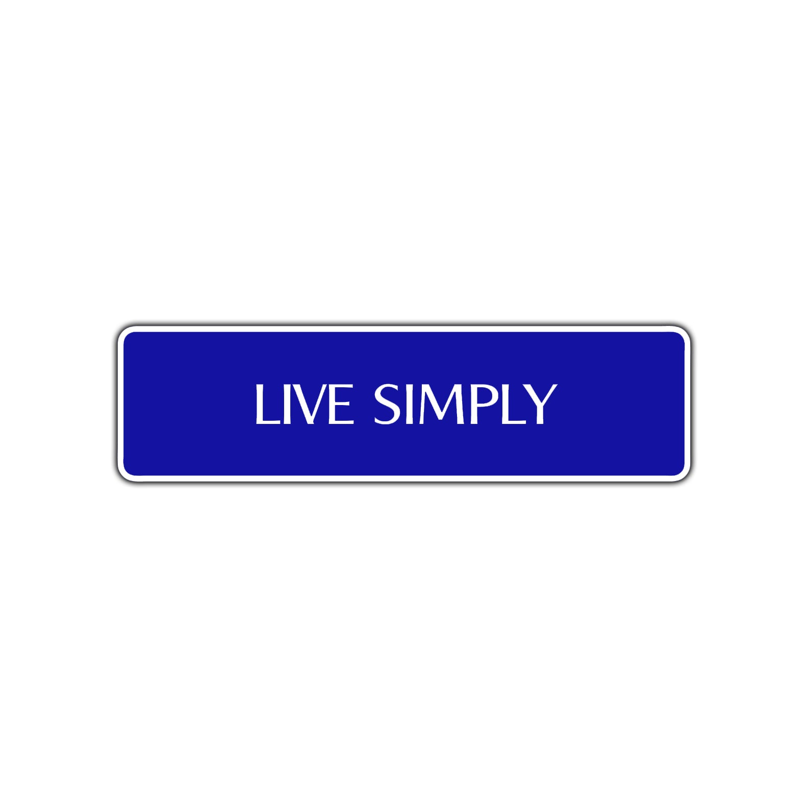 Live Simply Collectible Road Aluminum Metal Novelty Street Plate Sign Wall Gift Decor