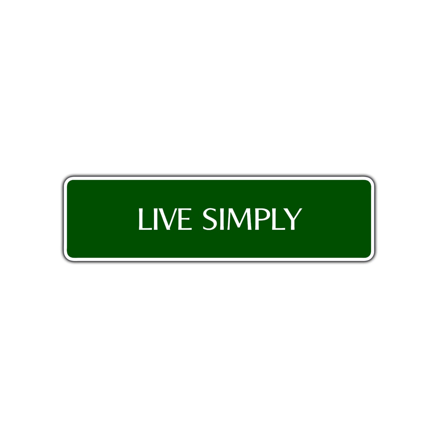 Live Simply Collectible Road Aluminum Metal Novelty Street Plate Sign Wall Gift Decor