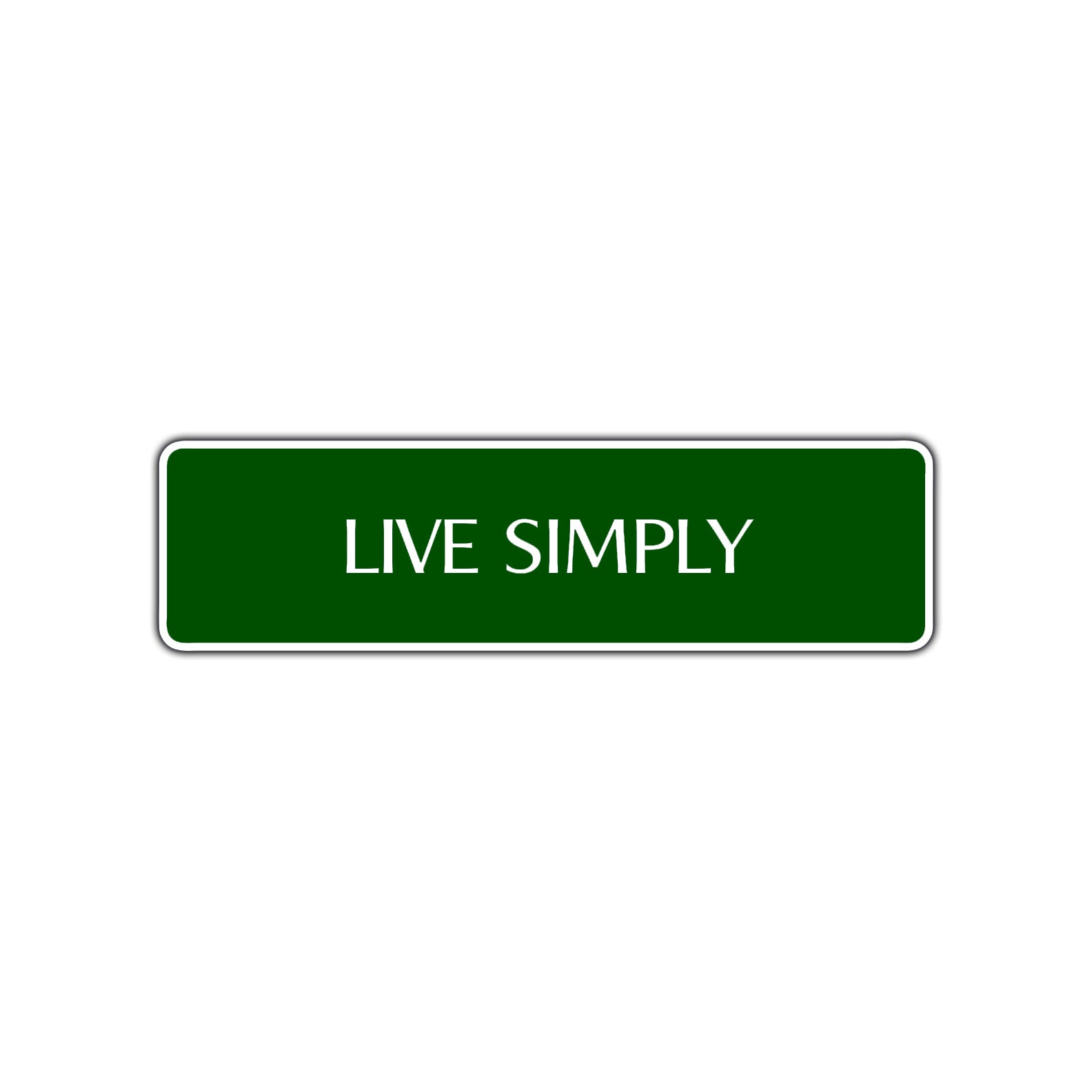 Live Simply Collectible Road Aluminum Metal Novelty Street Plate Sign Wall Gift Decor