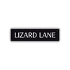 Lizard Lane Road Aluminum Metal Novelty Street Plate Sign Wall Gift Decor