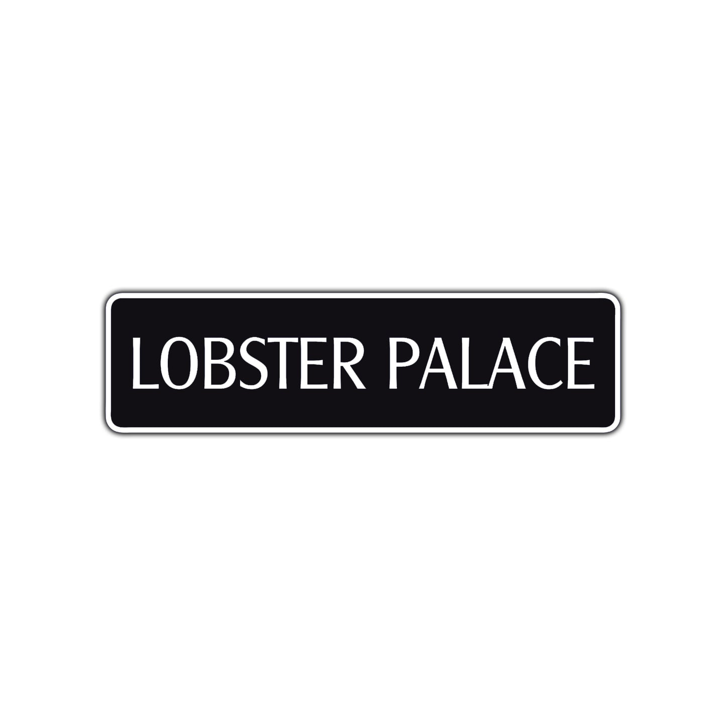 Lobster Palace Road Aluminum Metal Novelty Street Plate Sign Wall Gift Decor