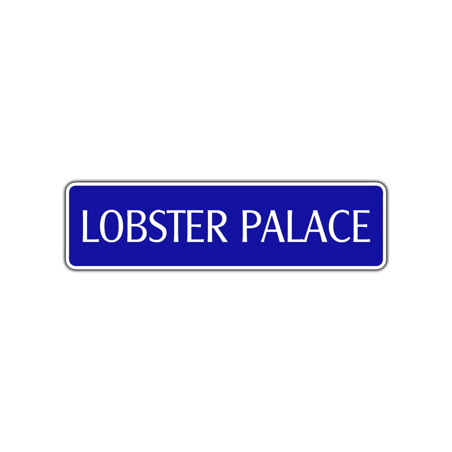 Lobster Palace Road Aluminum Metal Novelty Street Plate Sign Wall Gift Decor