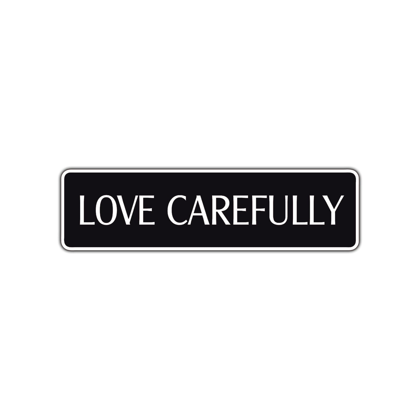 Love Gratefully Road Aluminum Metal Novelty Street Plate Sign Wall Gift Decor