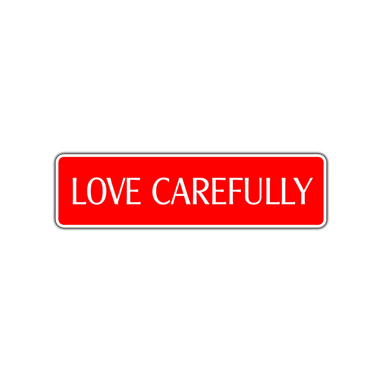 Love Gratefully Road Aluminum Metal Novelty Street Plate Sign Wall Gift Decor
