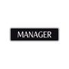 Manager Occupational Road Aluminum Metal Novelty Street Plate Sign Wall Gift Decor