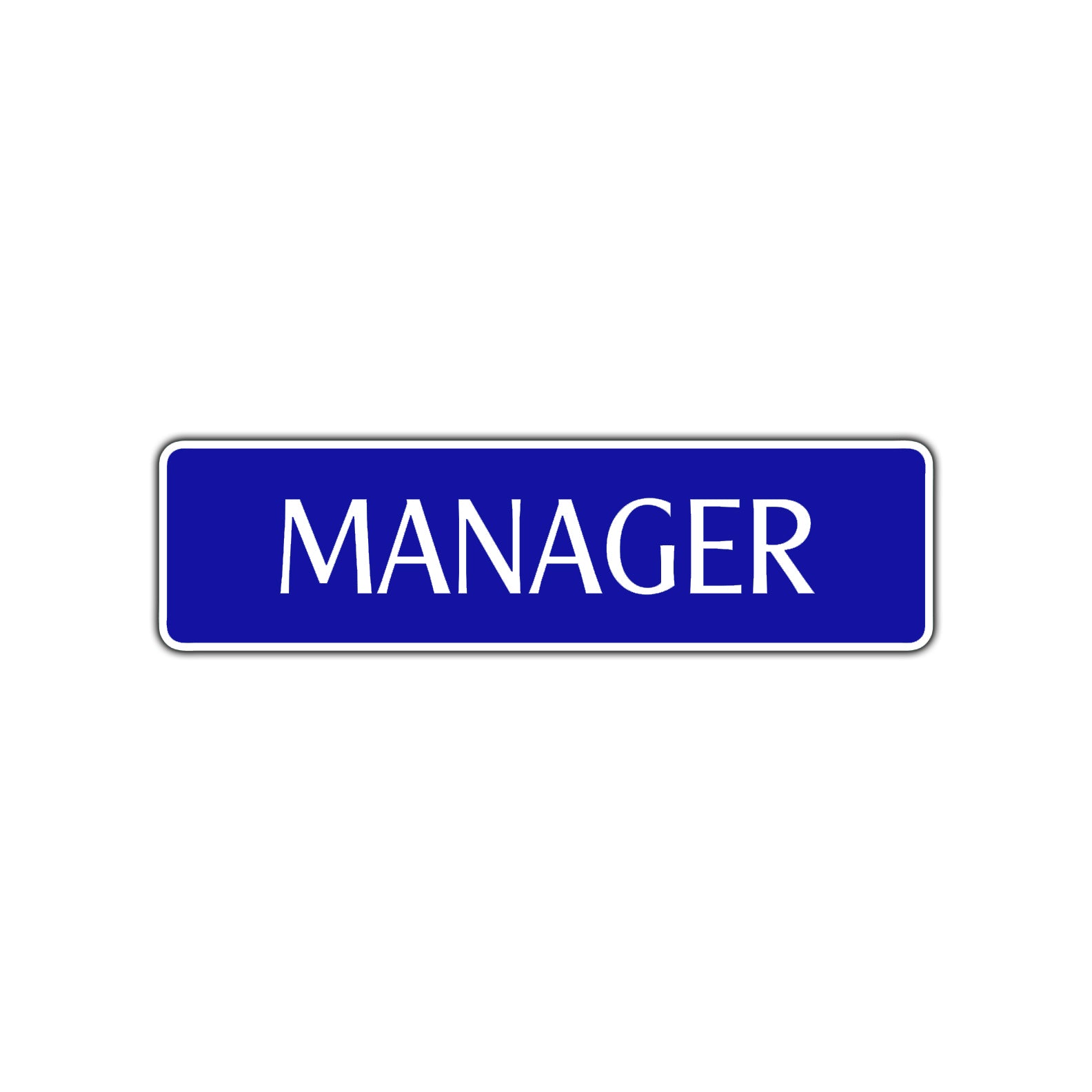 Manager Occupational Road Aluminum Metal Novelty Street Plate Sign Wall Gift Decor