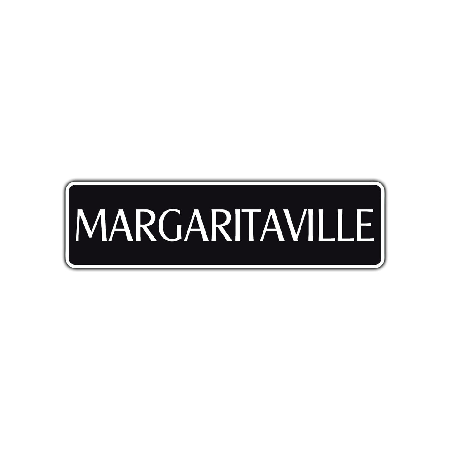 Margaritaville Road Aluminum Metal Novelty Street Plate Sign Wall Gift Decor