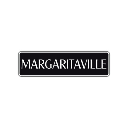 Margaritaville Road Aluminum Metal Novelty Street Plate Sign Wall Gift Decor