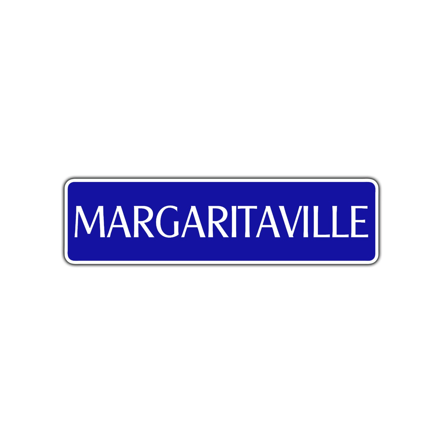Margaritaville Road Aluminum Metal Novelty Street Plate Sign Wall Gift Decor