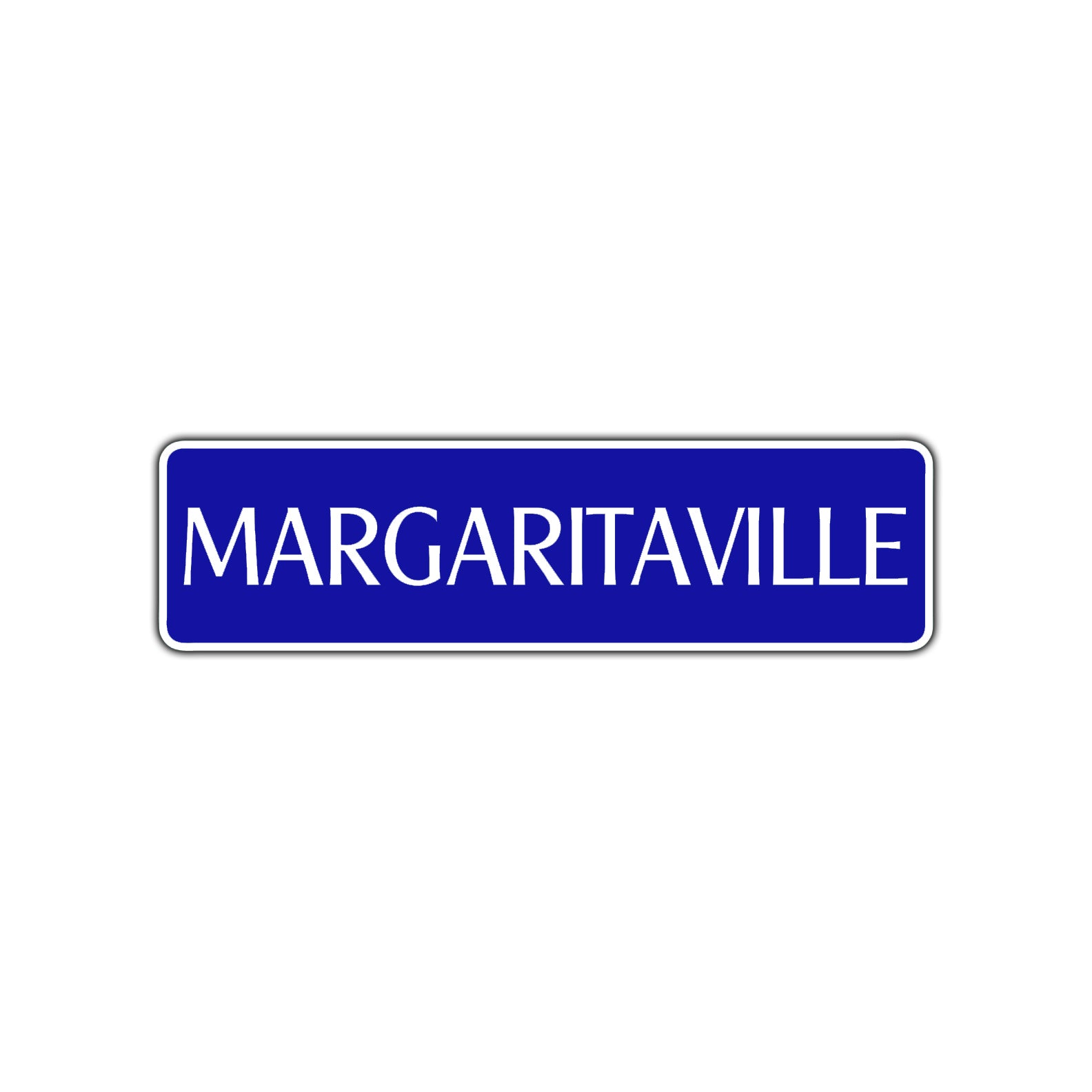 Margaritaville Road Aluminum Metal Novelty Street Plate Sign Wall Gift Decor