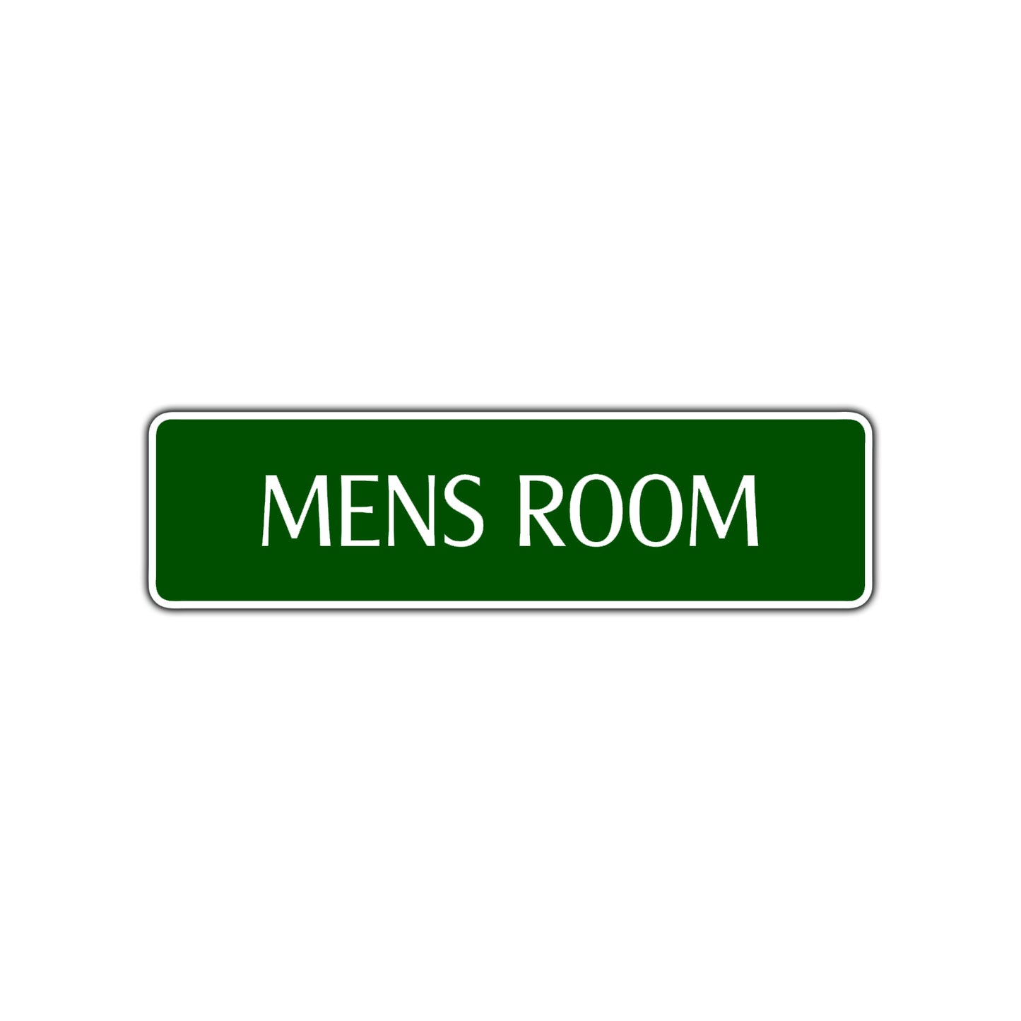 Mens Room Bathroom Restroom Road Aluminum Metal Novelty Street Plate Sign Wall Gift Decor