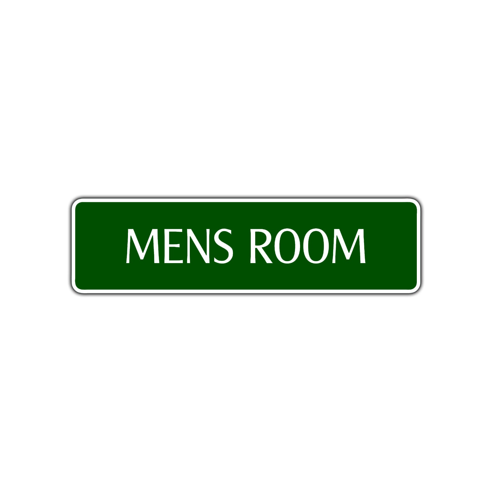Mens Room Bathroom Restroom Road Aluminum Metal Novelty Street Plate Sign Wall Gift Decor