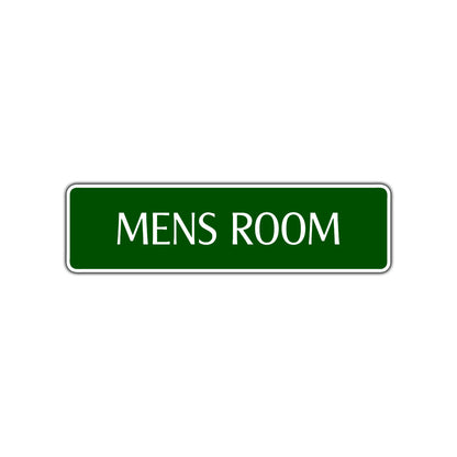 Mens Room Bathroom Restroom Road Aluminum Metal Novelty Street Plate Sign Wall Gift Decor