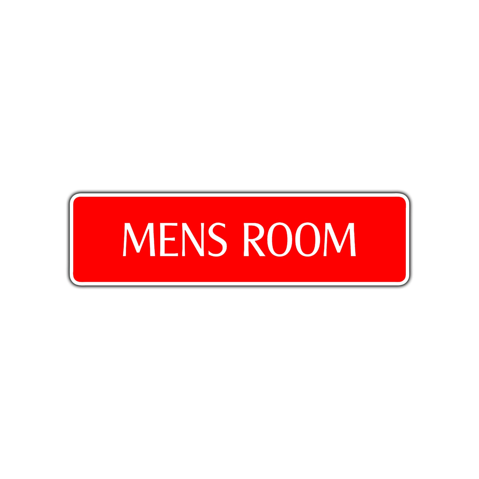 Mens Room Bathroom Restroom Road Aluminum Metal Novelty Street Plate Sign Wall Gift Decor