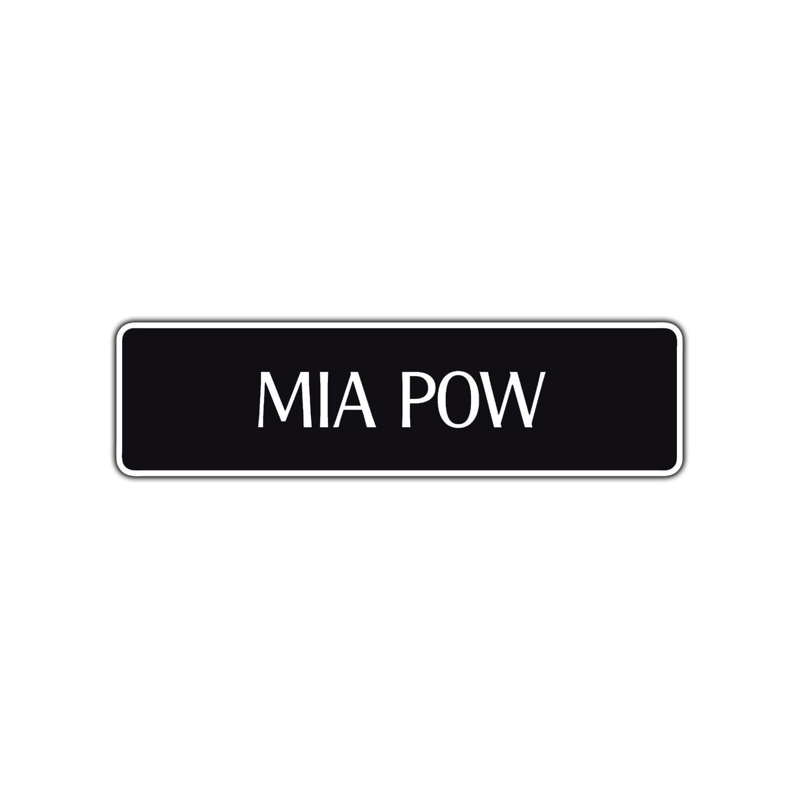 Mia Pow Road Aluminum Metal Novelty Street Plate Sign Wall Gift Decor