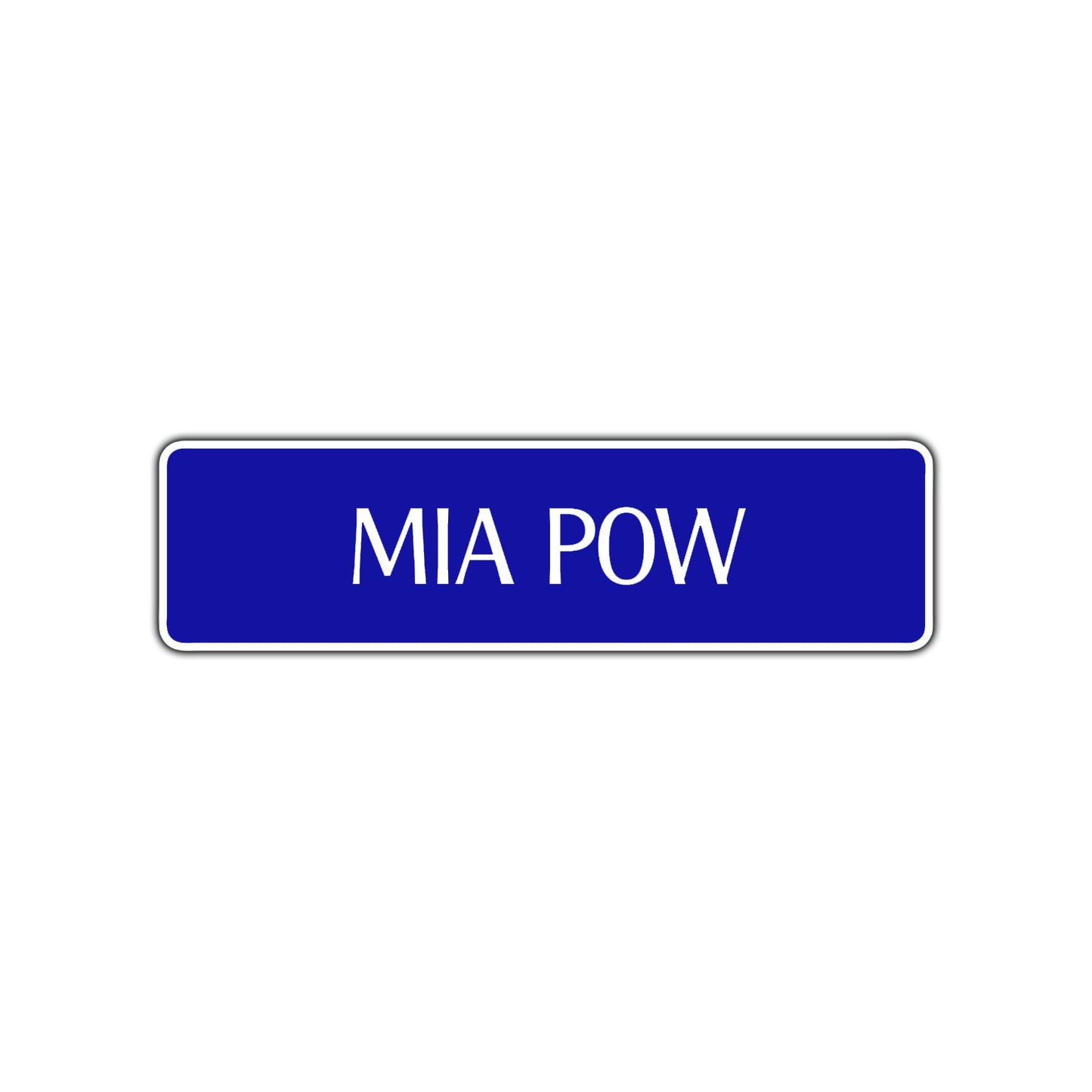 Mia Pow Road Aluminum Metal Novelty Street Plate Sign Wall Gift Decor