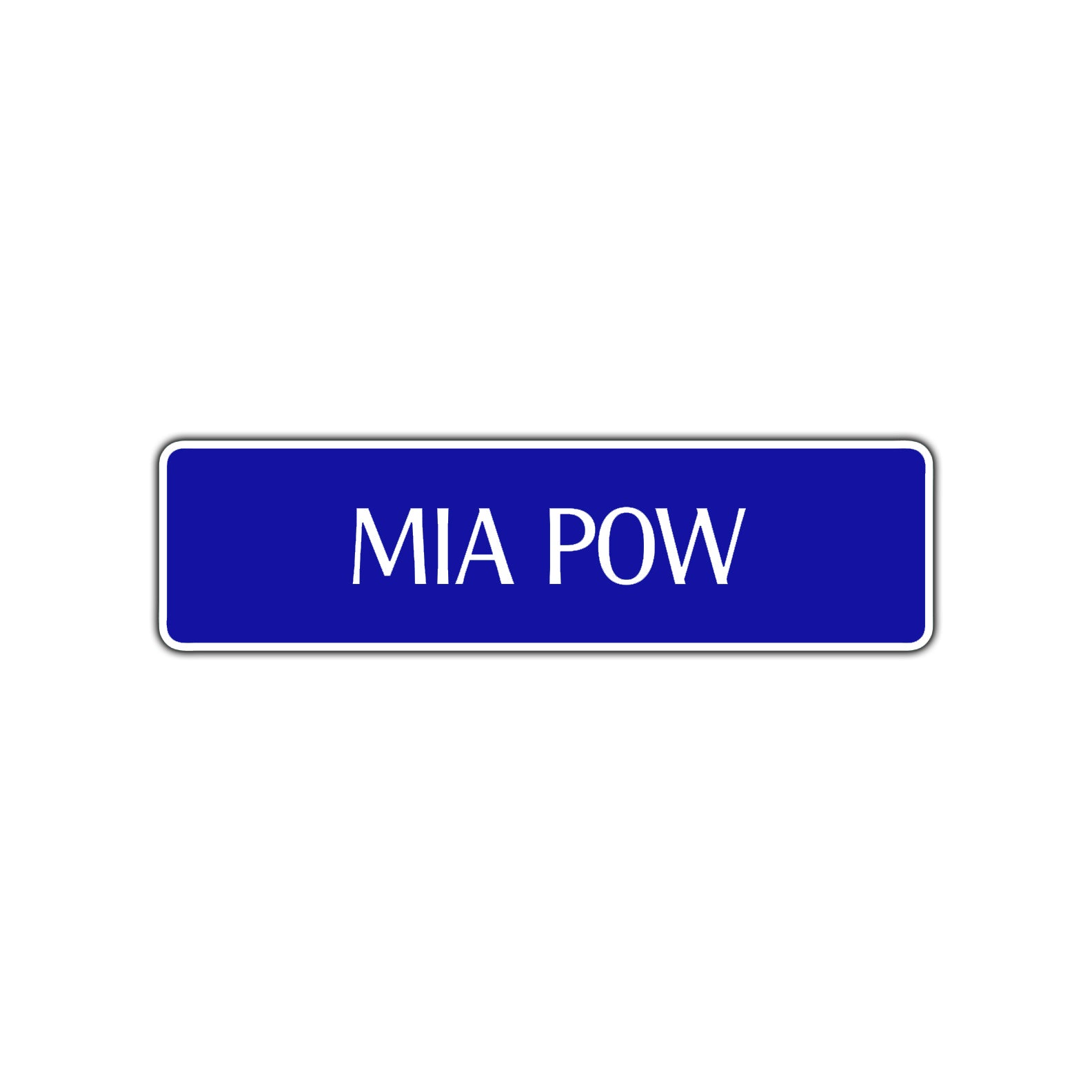 Mia Pow Road Aluminum Metal Novelty Street Plate Sign Wall Gift Decor