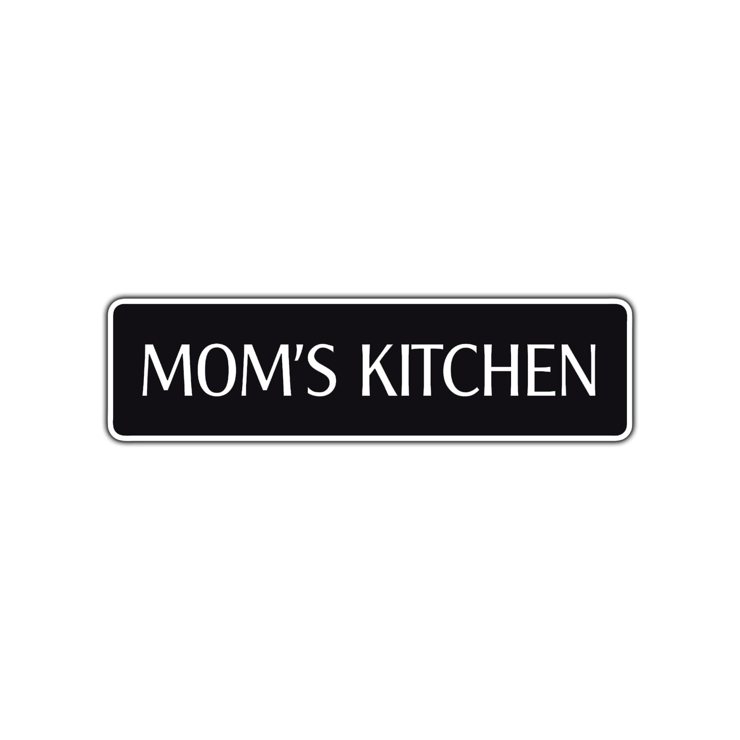 Mom's Kitchen Road Aluminum Metal Novelty Street Plate Sign Wall Gift Decor