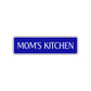 Mom's Kitchen Road Aluminum Metal Novelty Street Plate Sign Wall Gift Decor