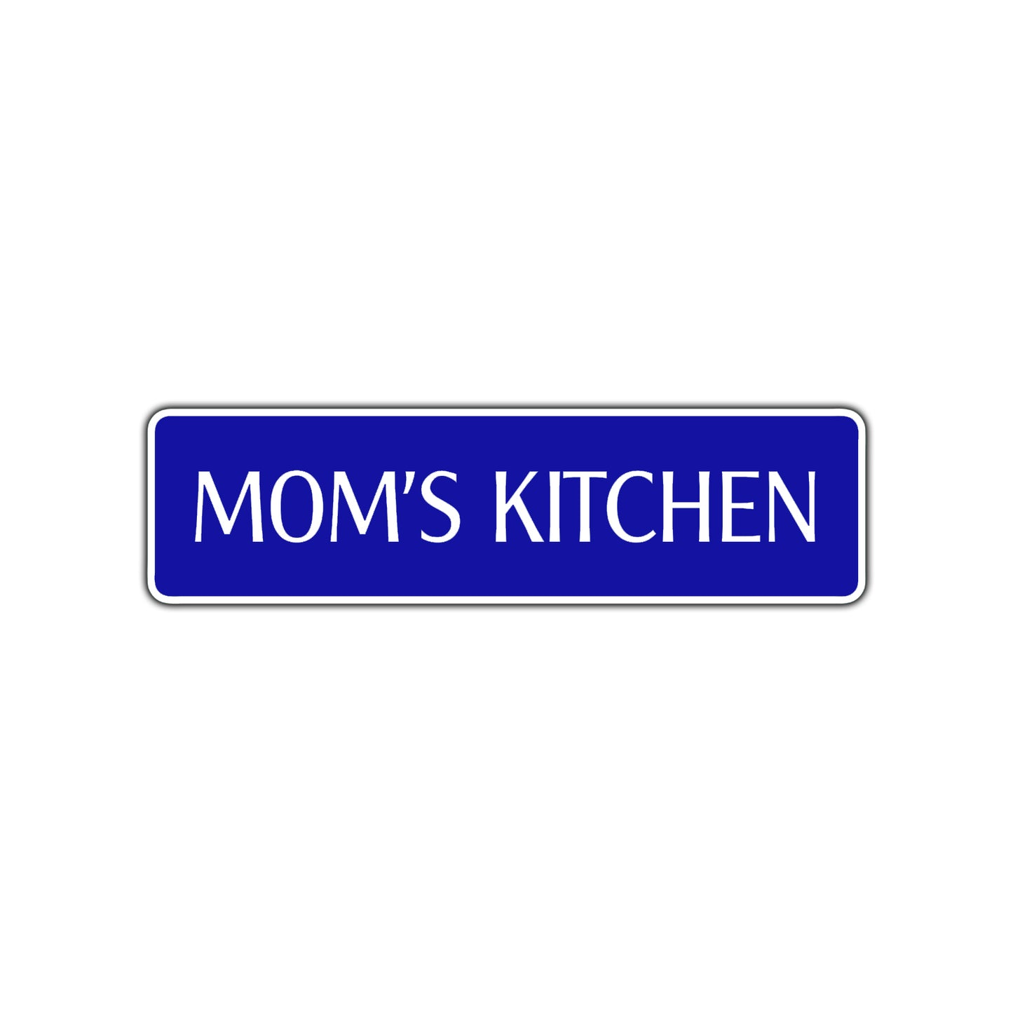 Mom's Kitchen Road Aluminum Metal Novelty Street Plate Sign Wall Gift Decor