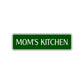 Mom's Kitchen Road Aluminum Metal Novelty Street Plate Sign Wall Gift Decor