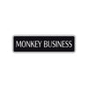 Monkey Business Road Aluminum Metal Novelty Street Plate Sign Wall Gift Decor