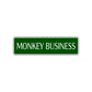 Monkey Business Road Aluminum Metal Novelty Street Plate Sign Wall Gift Decor