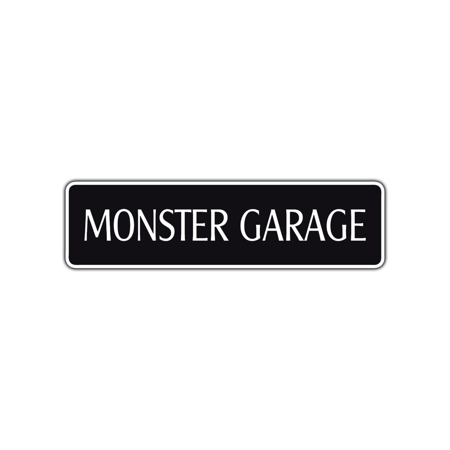 Monster Garage Road Aluminum Metal Novelty Street Plate Sign Wall Gift Decor