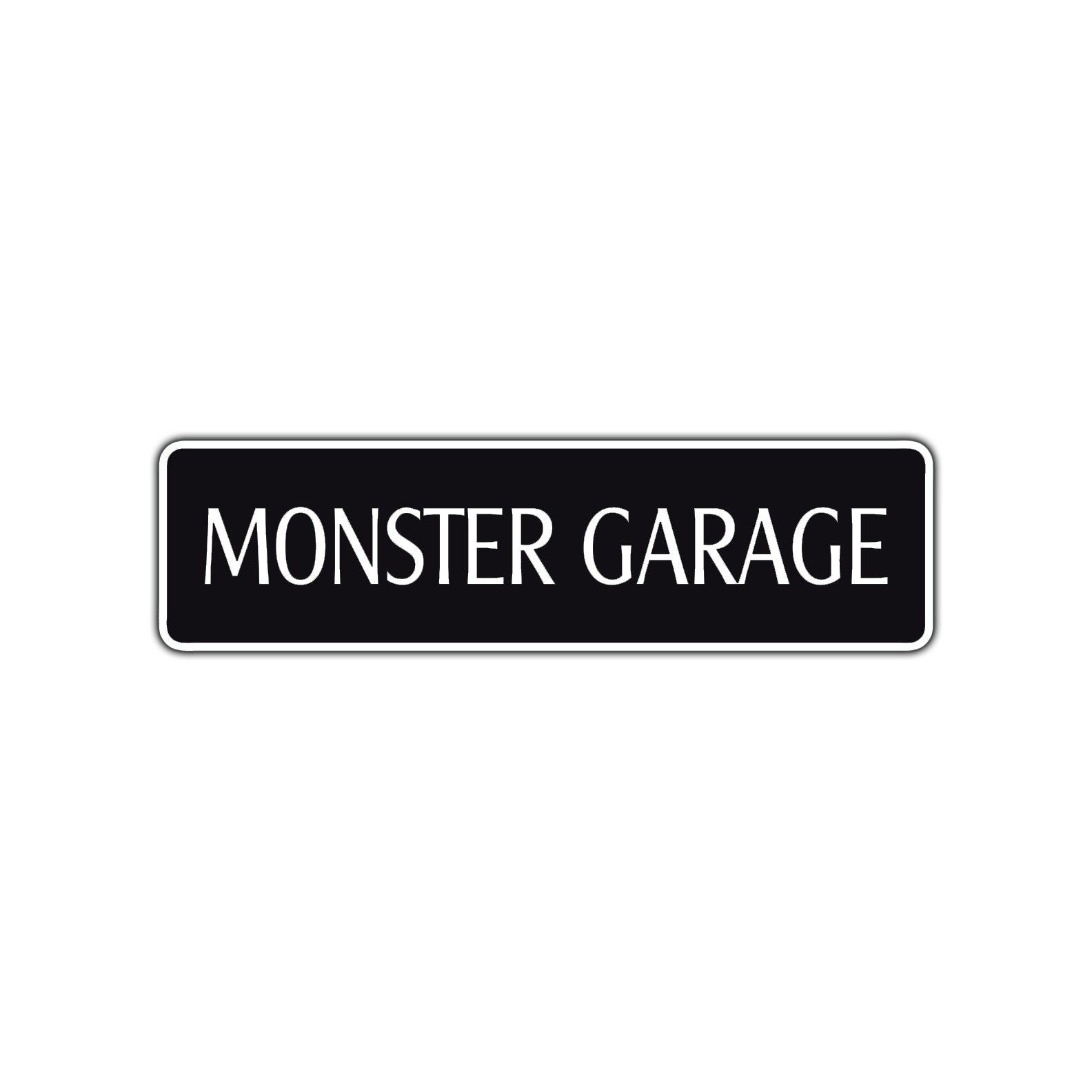 Monster Garage Road Aluminum Metal Novelty Street Plate Sign Wall Gift Decor