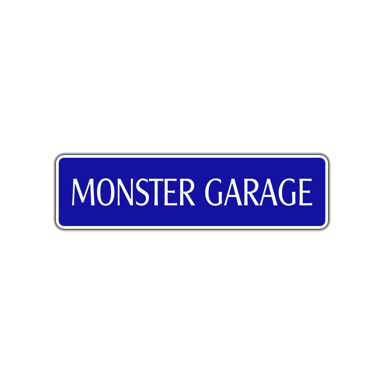 Monster Garage Road Aluminum Metal Novelty Street Plate Sign Wall Gift Decor