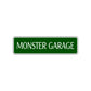 Monster Garage Road Aluminum Metal Novelty Street Plate Sign Wall Gift Decor