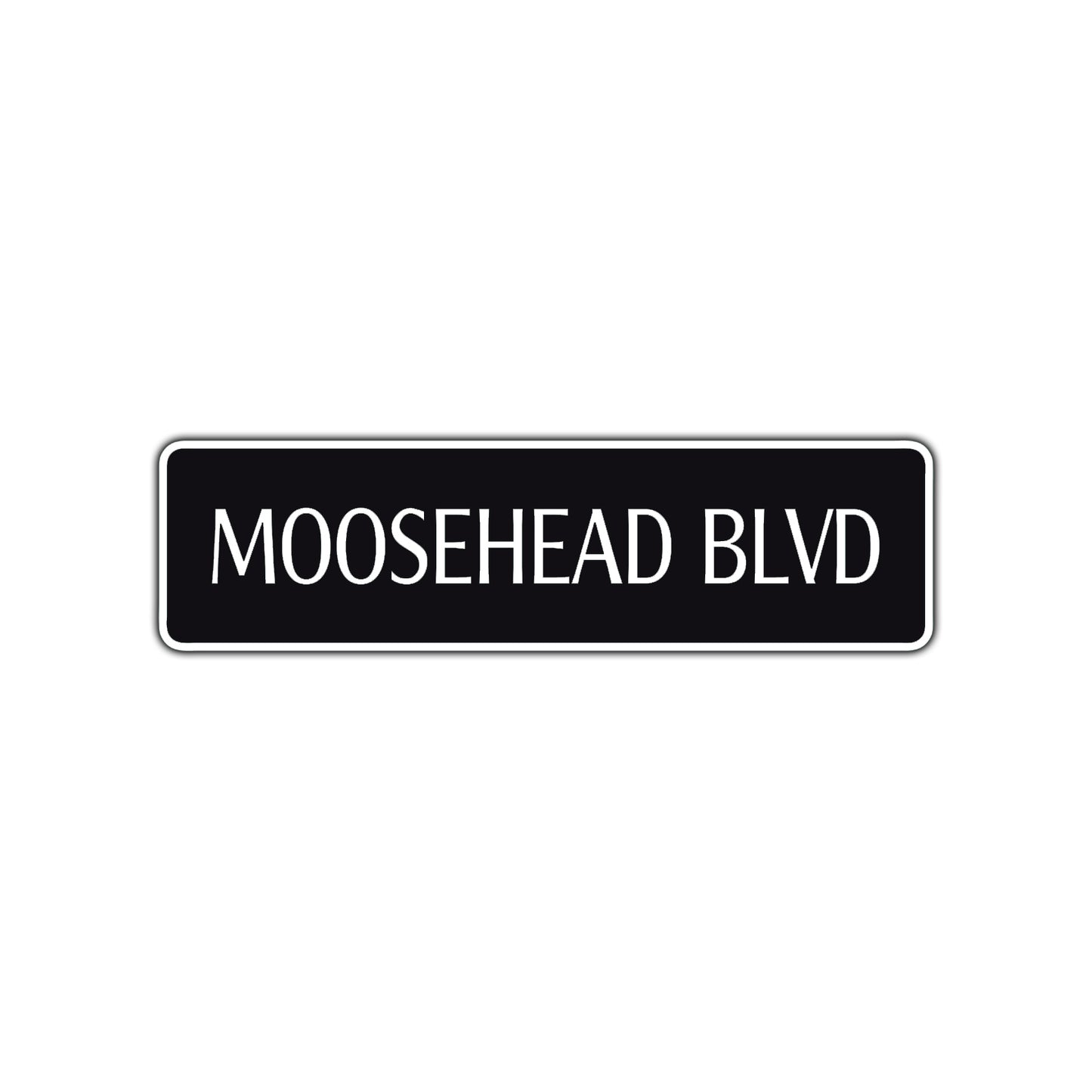 Moosehead Boulevard Road Aluminum Metal Novelty Street Plate Sign Wall Gift Decor