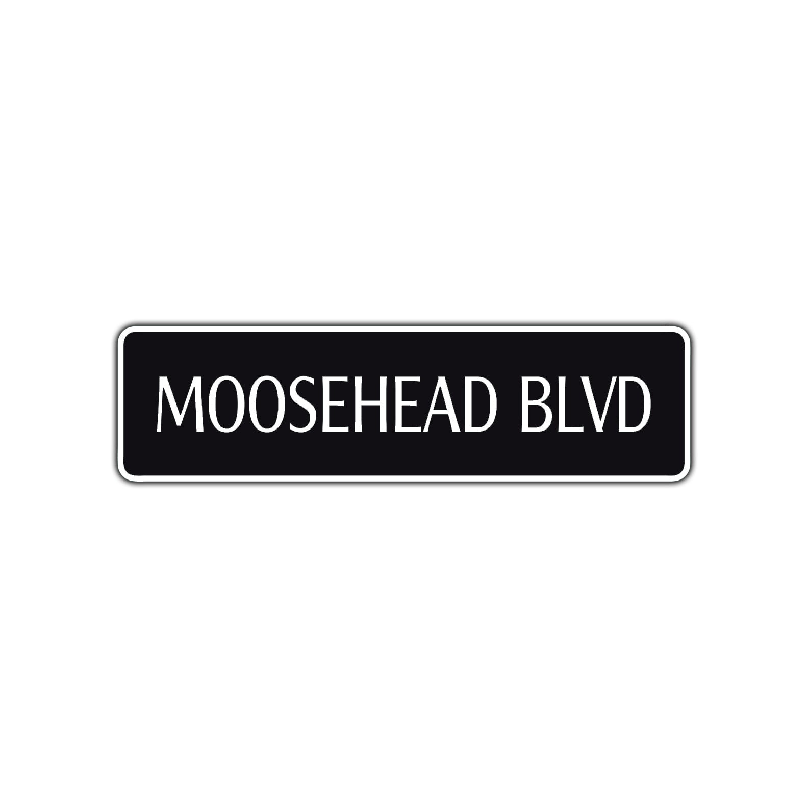 Moosehead Boulevard Road Aluminum Metal Novelty Street Plate Sign Wall Gift Decor
