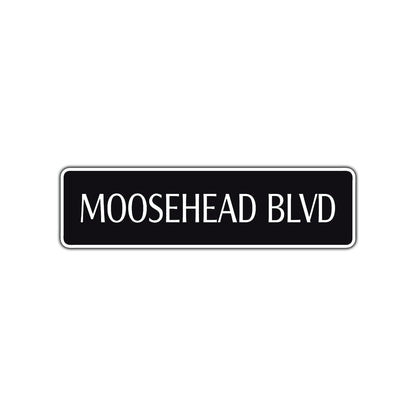 Moosehead Boulevard Road Aluminum Metal Novelty Street Plate Sign Wall Gift Decor