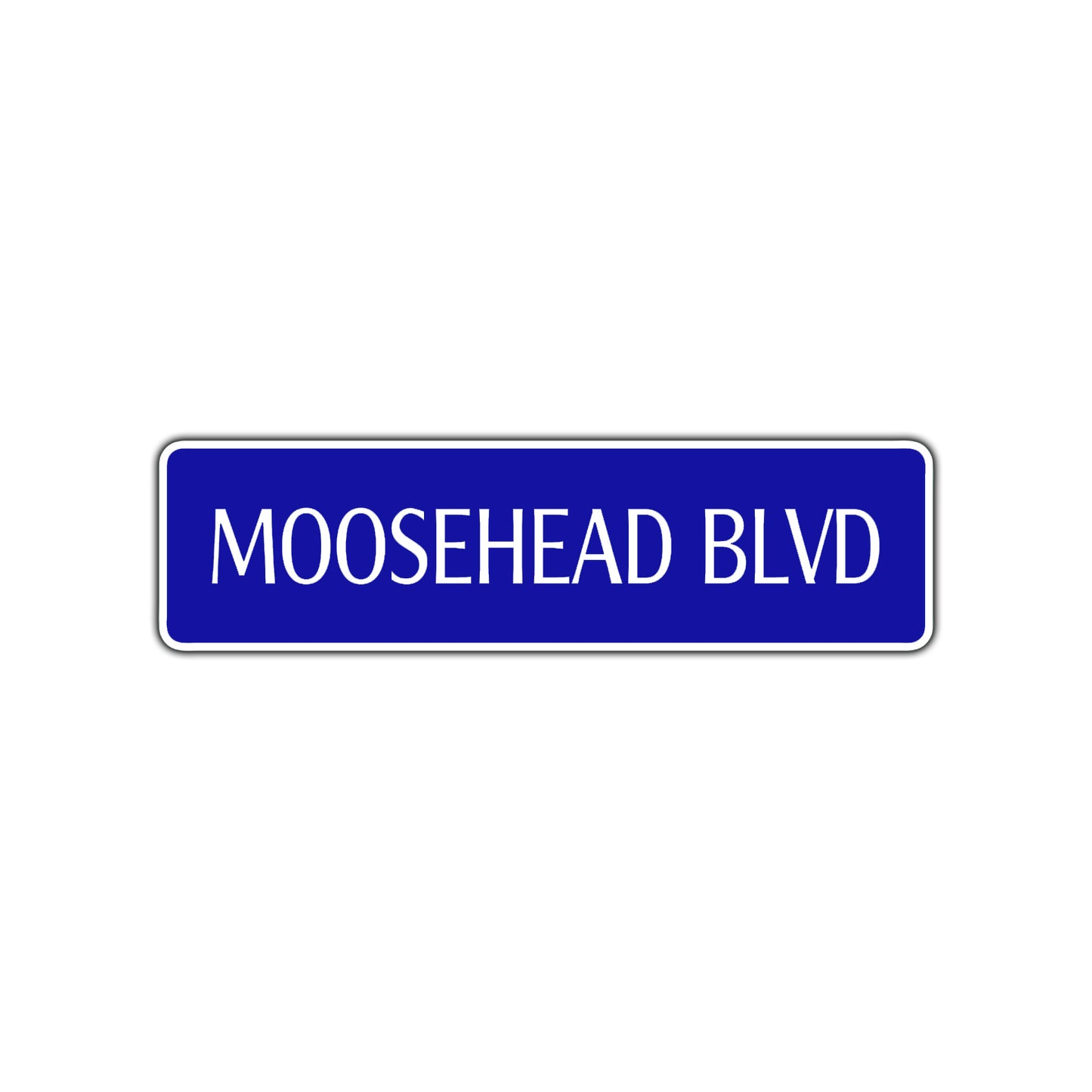 Moosehead Boulevard Road Aluminum Metal Novelty Street Plate Sign Wall Gift Decor