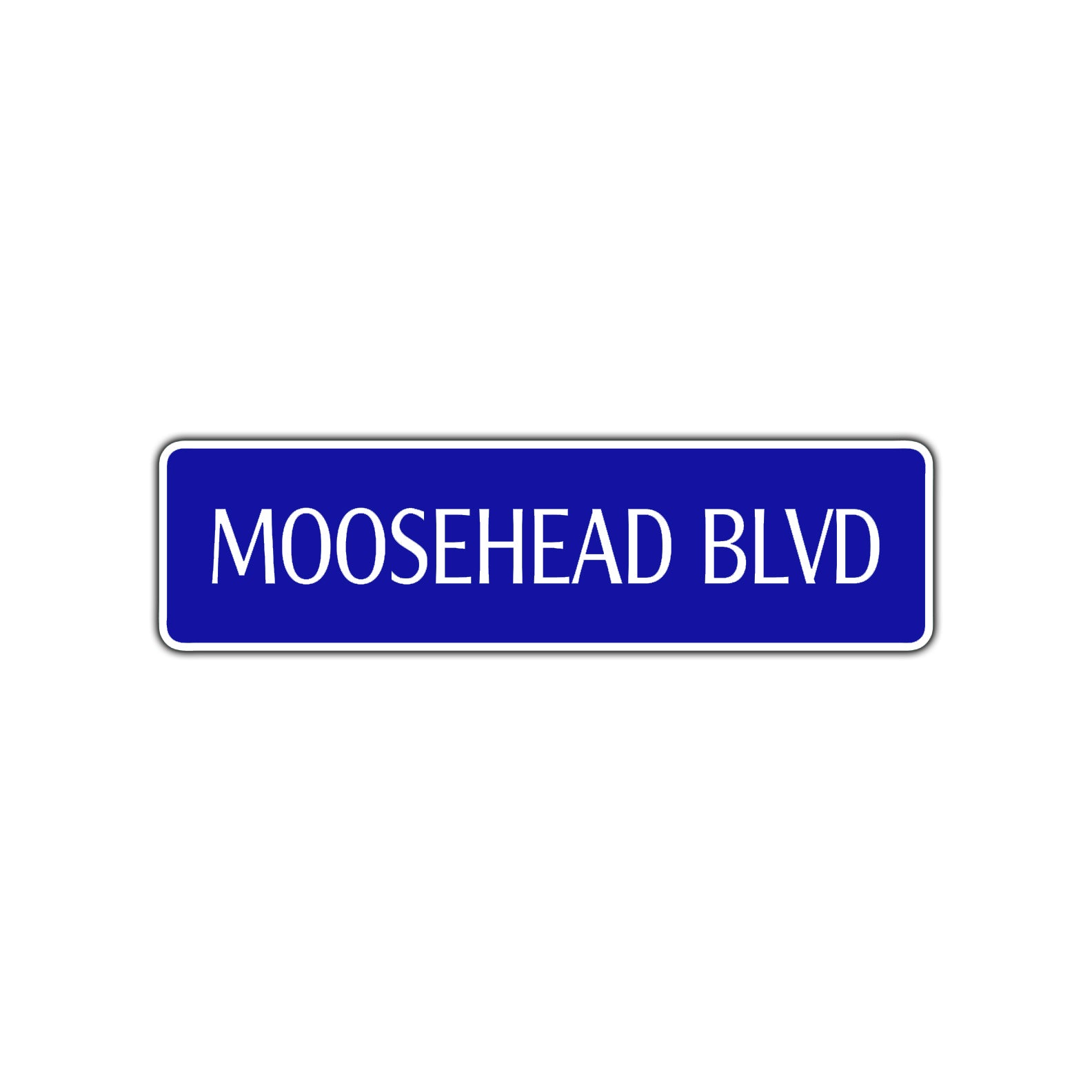 Moosehead Boulevard Road Aluminum Metal Novelty Street Plate Sign Wall Gift Decor