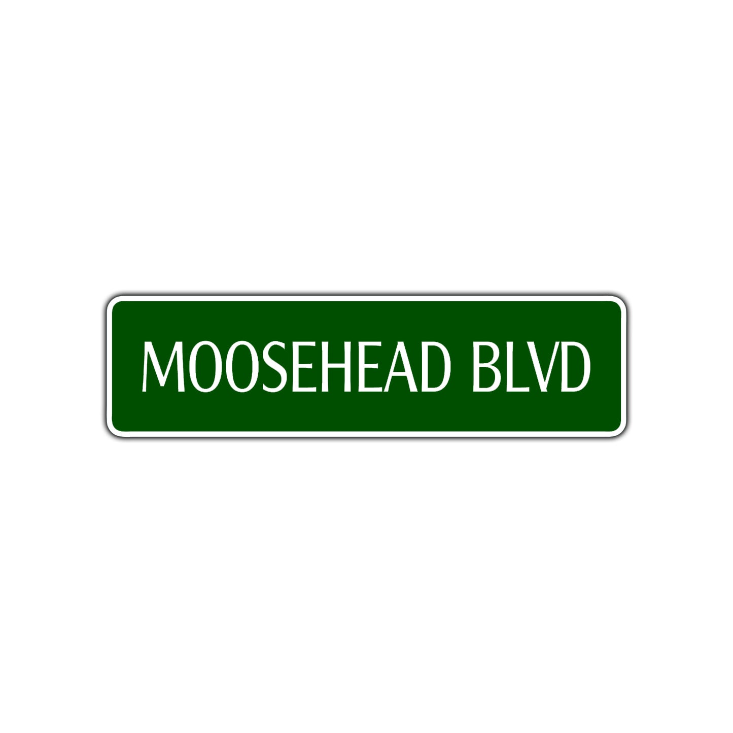 Moosehead Boulevard Road Aluminum Metal Novelty Street Plate Sign Wall Gift Decor