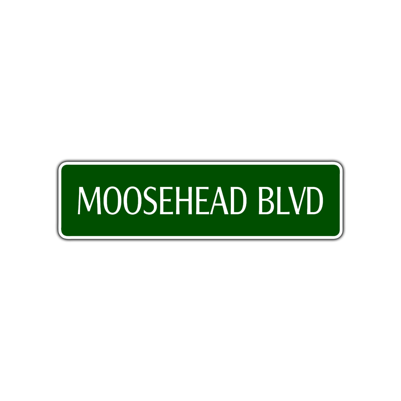 Moosehead Boulevard Road Aluminum Metal Novelty Street Plate Sign Wall Gift Decor