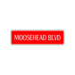 Moosehead Boulevard Road Aluminum Metal Novelty Street Plate Sign Wall Gift Decor