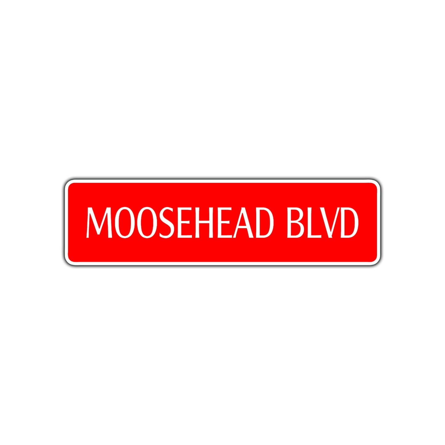Moosehead Boulevard Road Aluminum Metal Novelty Street Plate Sign Wall Gift Decor