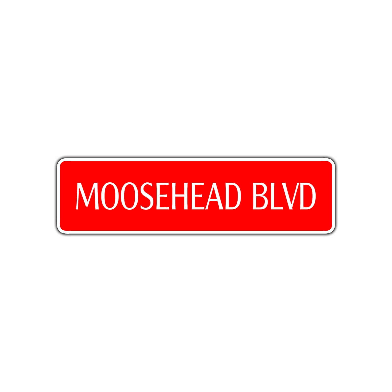 Moosehead Boulevard Road Aluminum Metal Novelty Street Plate Sign Wall Gift Decor