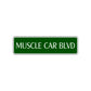 Muscle Car Boulevard Road Aluminum Metal Novelty Street Plate Sign Wall Gift Decor