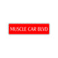 Muscle Car Boulevard Road Aluminum Metal Novelty Street Plate Sign Wall Gift Decor